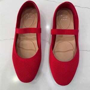 A New Day Women's Red Mary Jane Flats